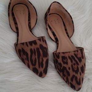 A New Day Leopard D'orsay Flats